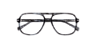 Manor Park Horn Grey AcetateEyeglass Frames for Glasses Direct, Closed View