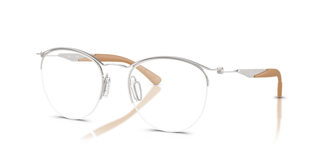 RB7553 Silver MetalEyeglass Frames for Glasses Direct, Angle View