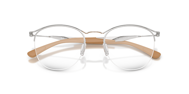 RB7553 Silver MetalEyeglass Frames for Glasses Direct, Closed View