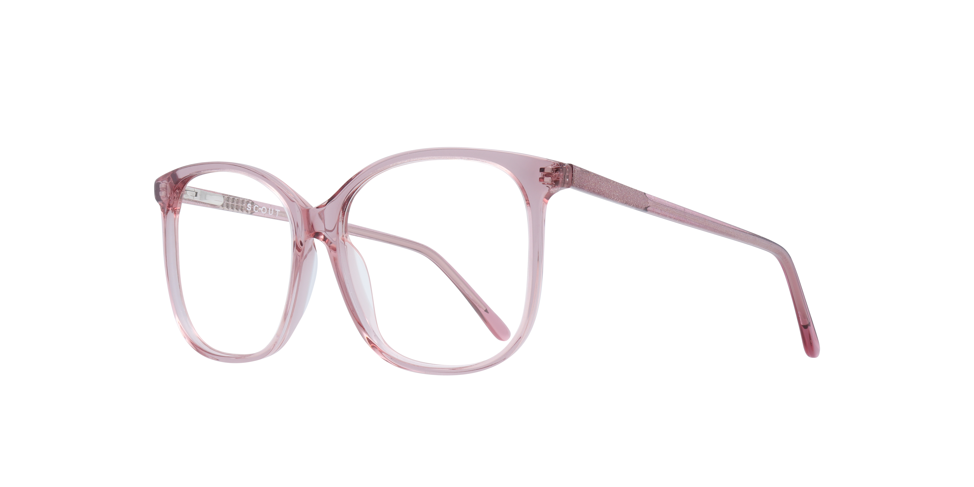 Chelsea Pink AcetateEyeglass Frames for Glasses Direct, Angle View
