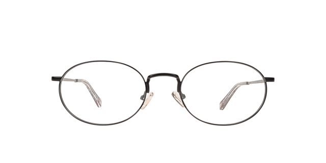Hawkins Matte Black MetalEyeglass Frames for Glasses Direct, Front View