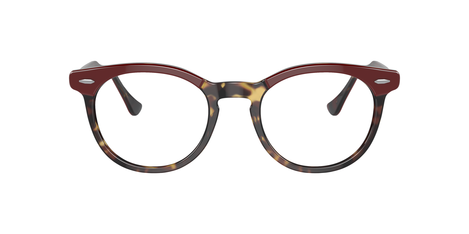 RB5598 Bordeaux On Yellow Havana AcetateEyeglass Frames for Glasses Direct, Front View