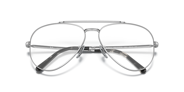 RB3625V Silver MetalEyeglass Frames for Glasses Direct, Closed View