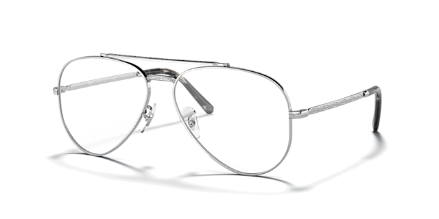 RB3625V Silver MetalEyeglass Frames for Glasses Direct, Angle View