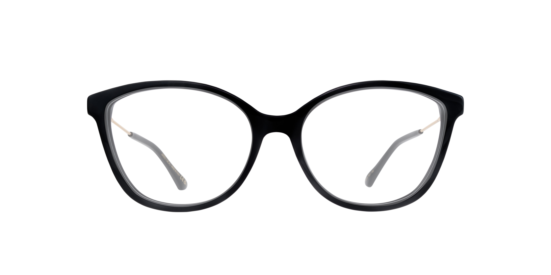 JC373 Black AcetateEyeglass Frames for Glasses Direct, Front View