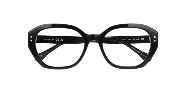 Neil Black AcetateEyeglass Frames for Glasses Direct, Closed View