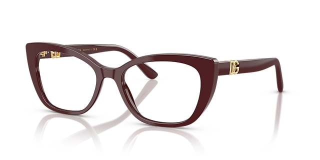 DG3398 Bordeaux AcetateEyeglass Frames for Glasses Direct, Angle View