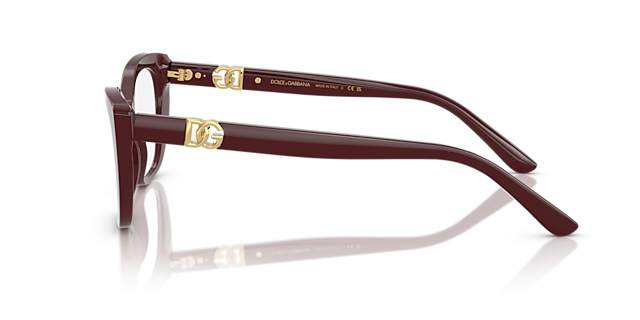 DG3398 Bordeaux AcetateEyeglass Frames for Glasses Direct, Side View