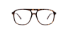 Max Havana Brown PlasticEyeglass Frames for Glasses Direct, Front View