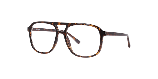 Max Havana Brown PlasticEyeglass Frames for Glasses Direct, Angle View