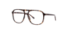 Max Havana Brown PlasticEyeglass Frames for Glasses Direct, Angle View