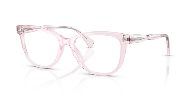 RA7189U Rose Transparent AcetateEyeglass Frames for Glasses Direct, Angle View