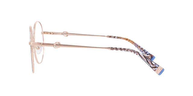 Cureal Blue MetalEyeglass Frames for Glasses Direct, Side View