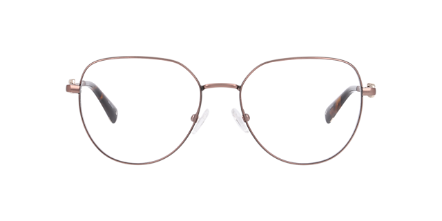 Cuemi Black MetalEyeglass Frames for Glasses Direct, Front View