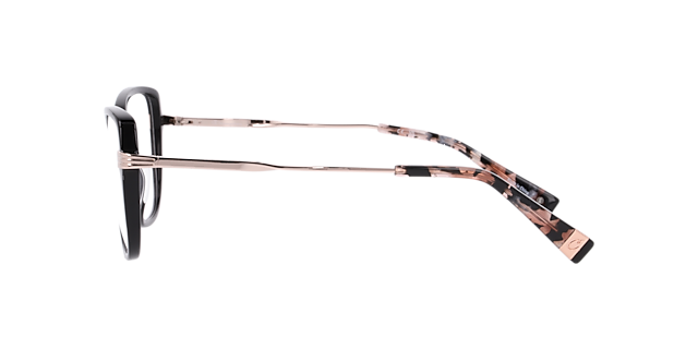 Cuwendi Black AcetateEyeglass Frames for Glasses Direct, Side View