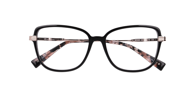 Cuwendi Black AcetateEyeglass Frames for Glasses Direct, Closed View