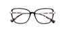 Cuwendi Black AcetateEyeglass Frames for Glasses Direct, Closed View