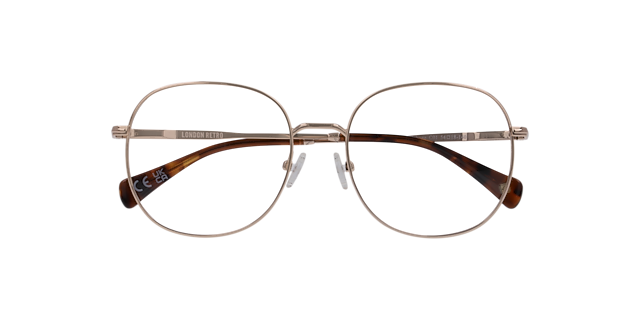 Marylebone Gold MetalEyeglass Frames for Glasses Direct, Closed View
