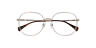 Marylebone Gold MetalEyeglass Frames for Glasses Direct, Closed View