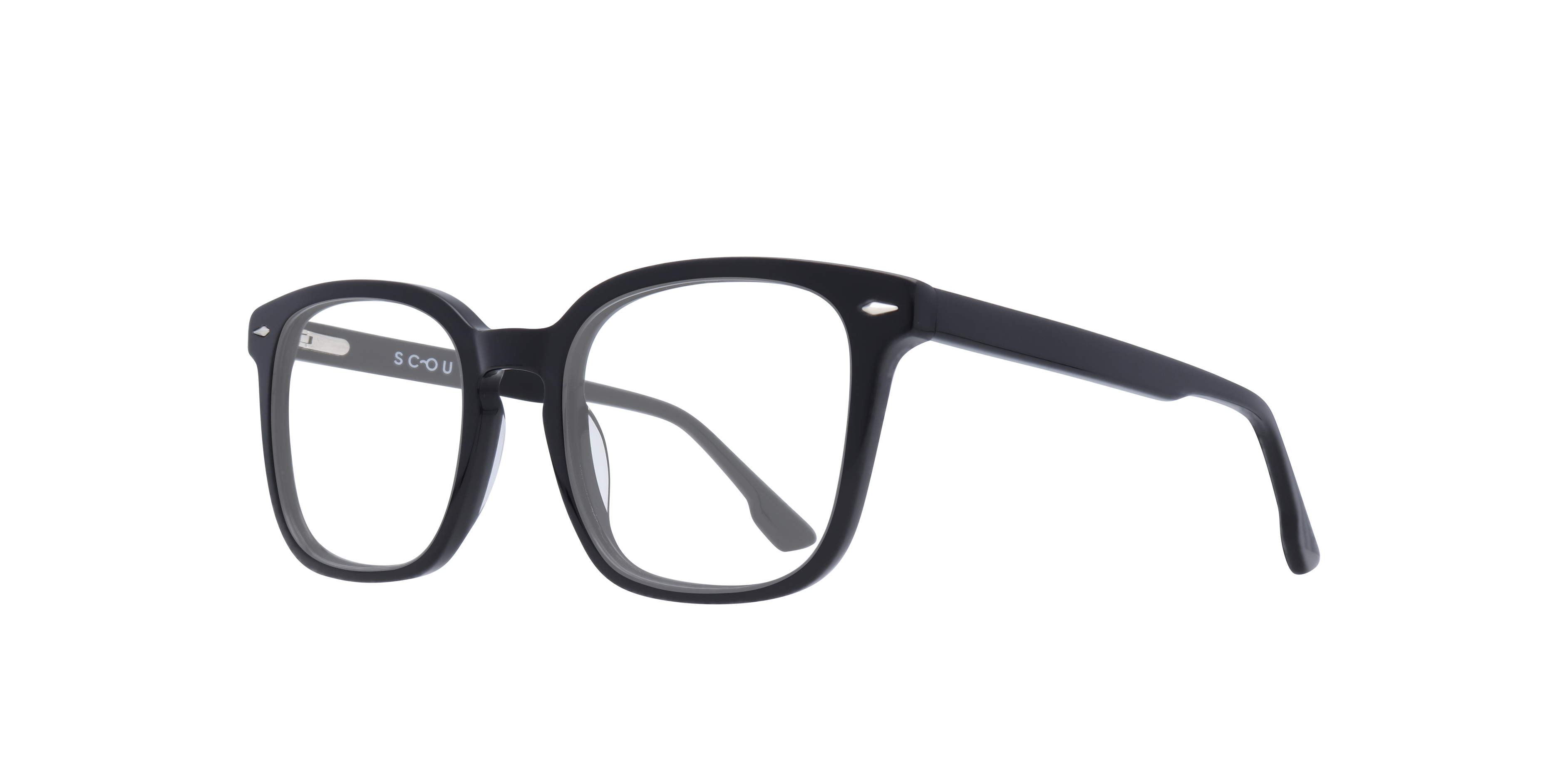 Glasses Direct ™ -Elijah Square Black Full Rim Eyeglasses
