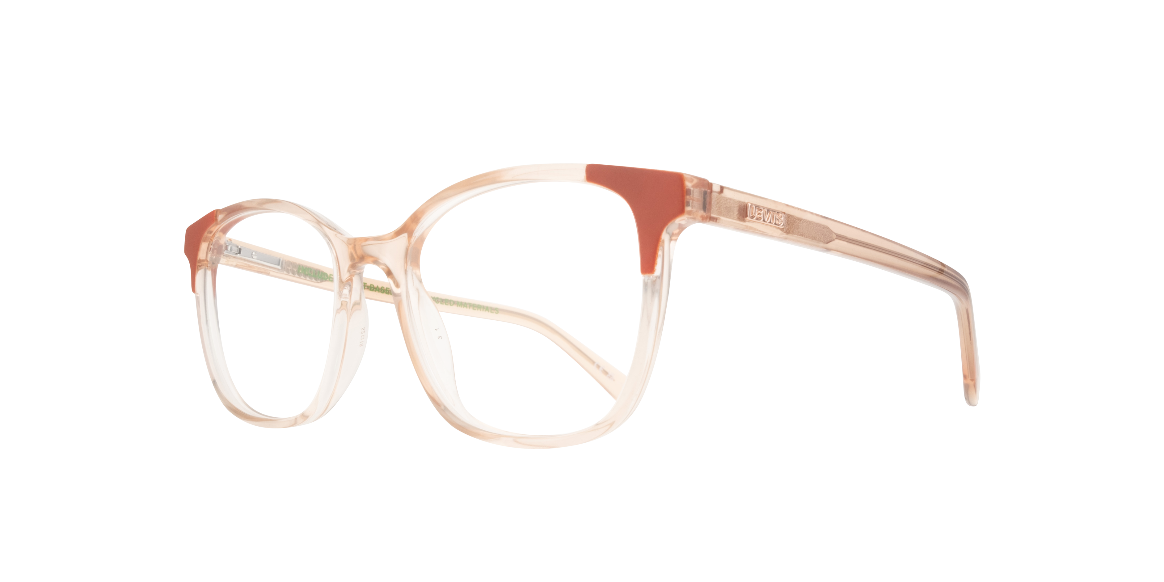 LV 1053 Assorted PlasticEyeglass Frames for Glasses Direct, Angle View