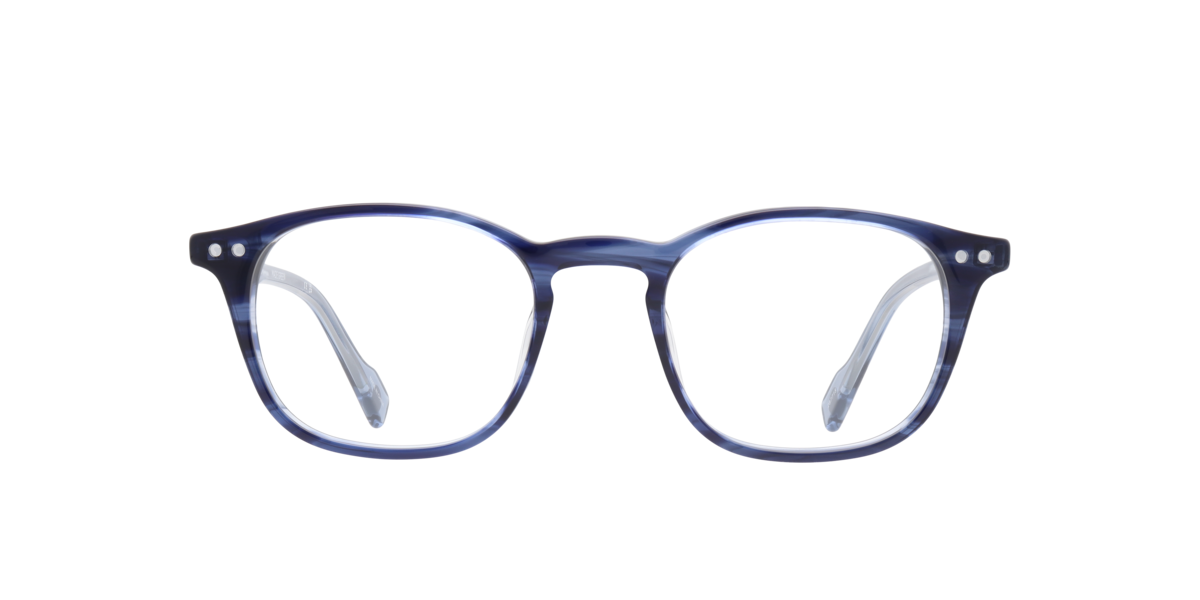 Ben Sherman Men's Brown Blue Square Acetate Eyeglasses Online - Full Rim - Lawrence