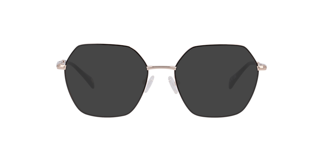 Mitcham Black On Gold MetalEyeglass Frames for Glasses Direct, with Tinted Lenses