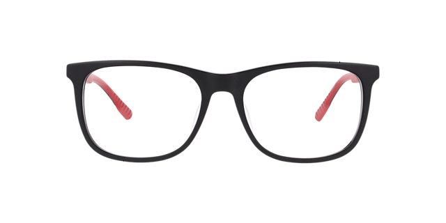 Nb4193 Black Red AcetateEyeglass Frames for Glasses Direct, Front View