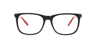 Nb4193 Black Red AcetateEyeglass Frames for Glasses Direct, Front View