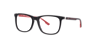 Nb4193 Black Red AcetateEyeglass Frames for Glasses Direct, Angle View