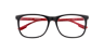 Nb4193 Black Red AcetateEyeglass Frames for Glasses Direct, Closed View