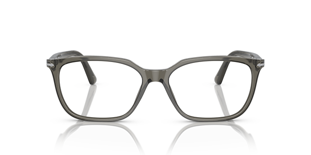 PO3298V Taupe Grey Transparent AcetateEyeglass Frames for Glasses Direct, Front View