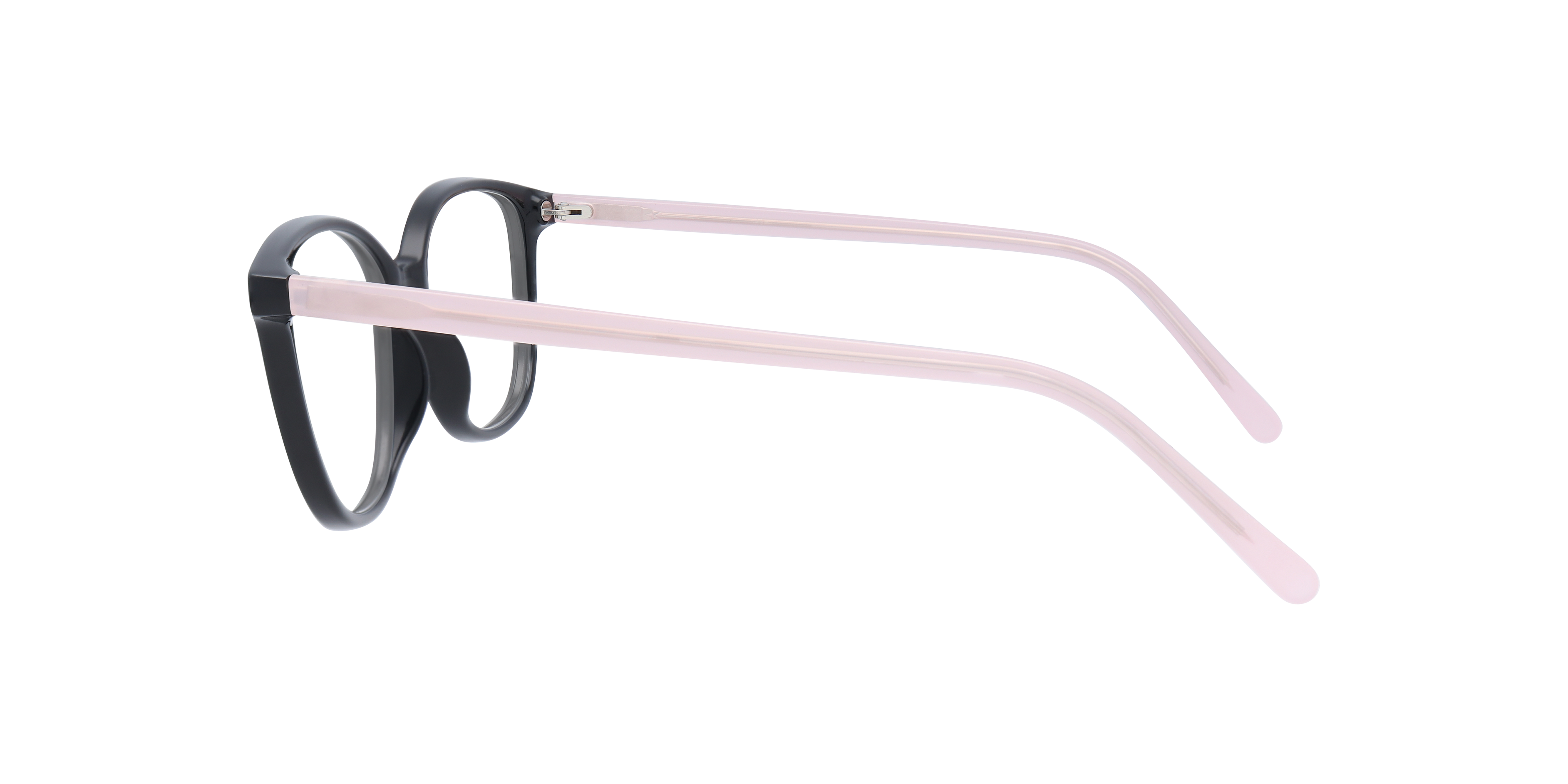 Alora Black & Pink AcetateEyeglass Frames for Glasses Direct, Side View