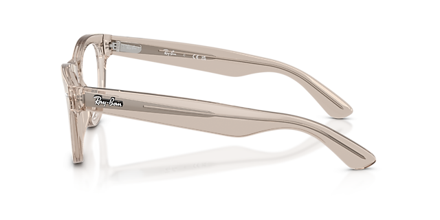 RB5510 Transparent Light Brown AcetateEyeglass Frames for Glasses Direct, Side View