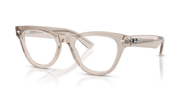 RB5510 Transparent Light Brown AcetateEyeglass Frames for Glasses Direct, Angle View