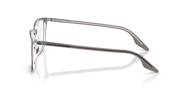 RB5421 Grey Transparent AcetateEyeglass Frames for Glasses Direct, Side View