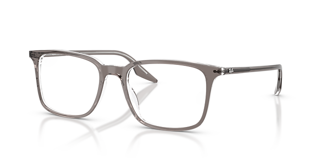 RB5421 Grey Transparent AcetateEyeglass Frames for Glasses Direct, Angle View