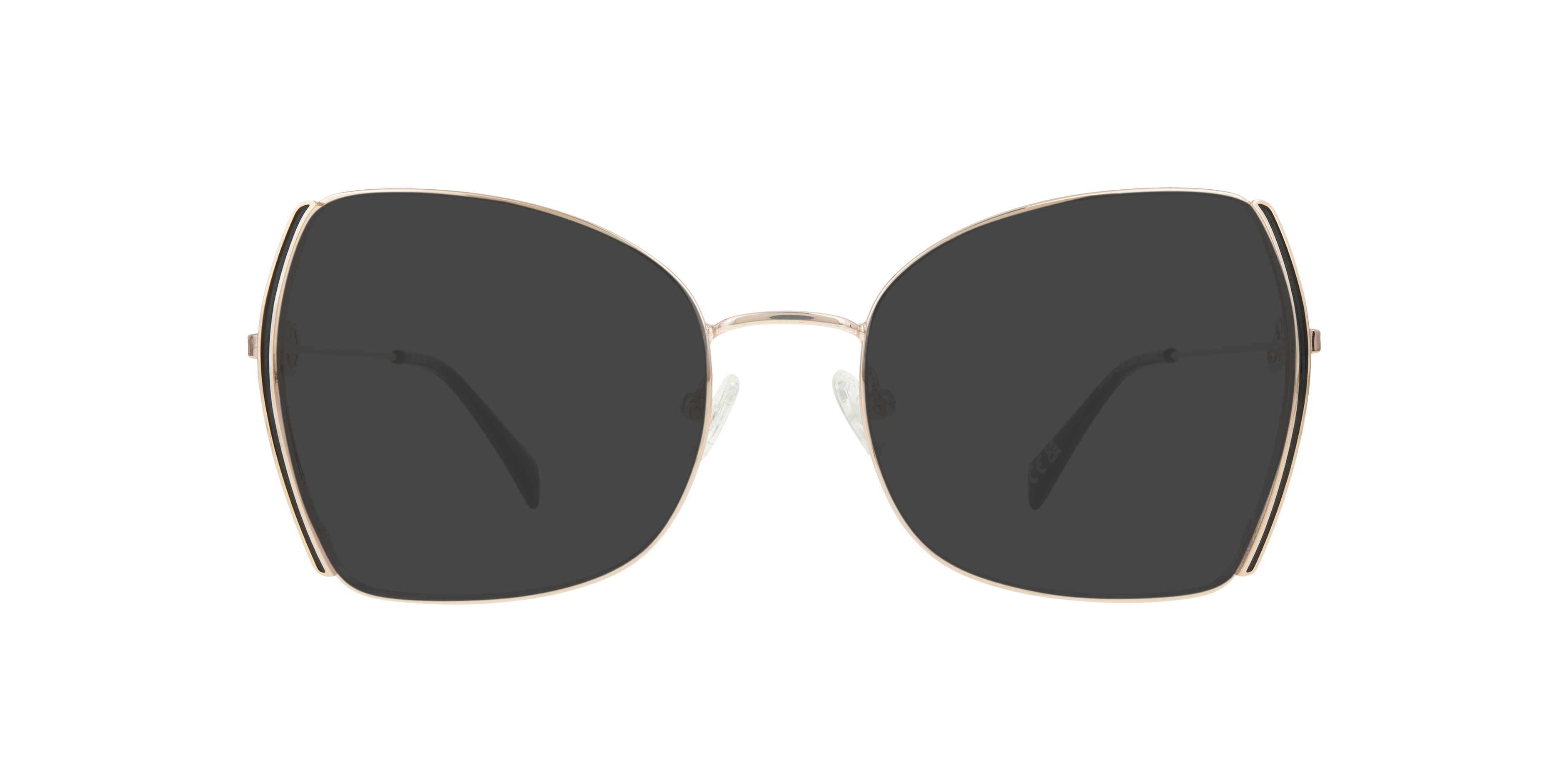 Kenna Gold & Black MetalEyeglass Frames for Glasses Direct, with Tinted Lenses