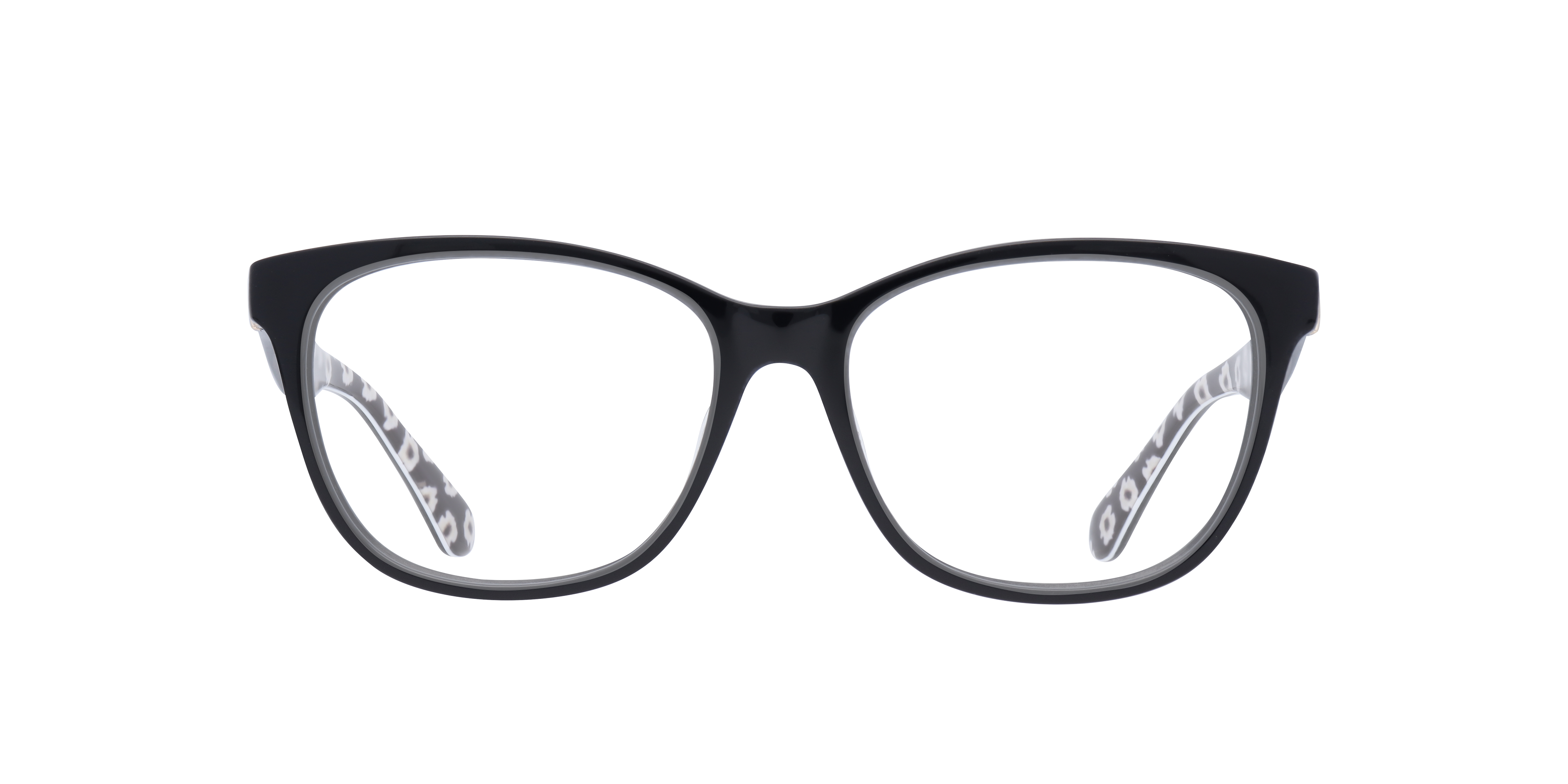 Atalina Black PlasticEyeglass Frames for Glasses Direct, Front View