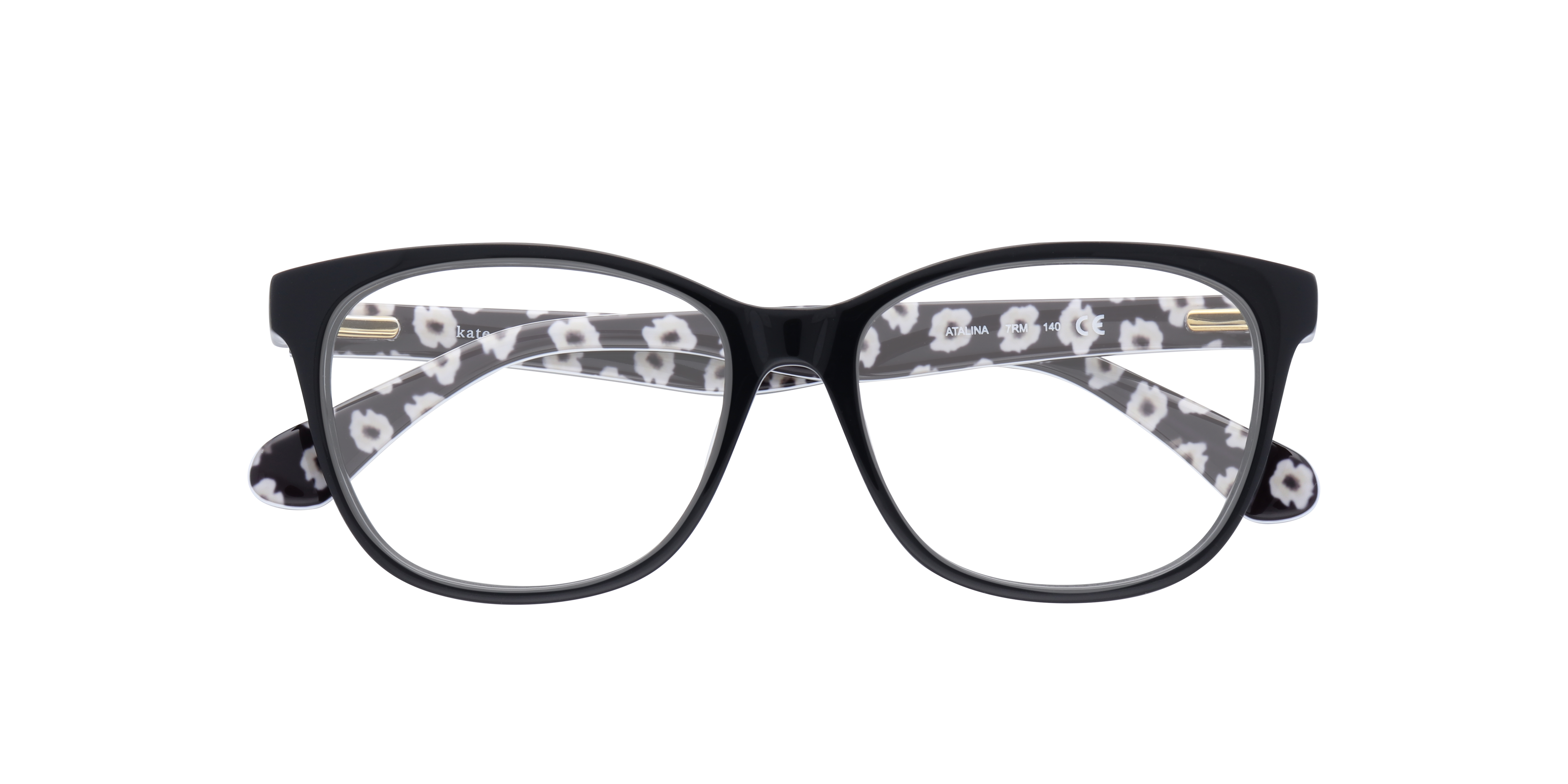 Atalina Black PlasticEyeglass Frames for Glasses Direct, Closed View