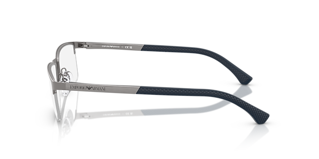 EA1041 Matte Gunmetal MetalEyeglass Frames for Glasses Direct, Side View