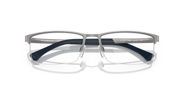 EA1041 Matte Gunmetal MetalEyeglass Frames for Glasses Direct, Closed View