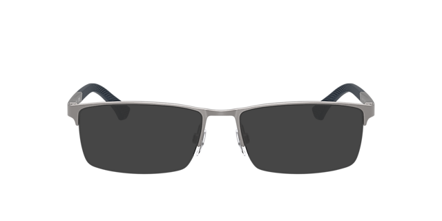 EA1041 Matte Gunmetal MetalEyeglass Frames for Glasses Direct, with Tinted Lenses