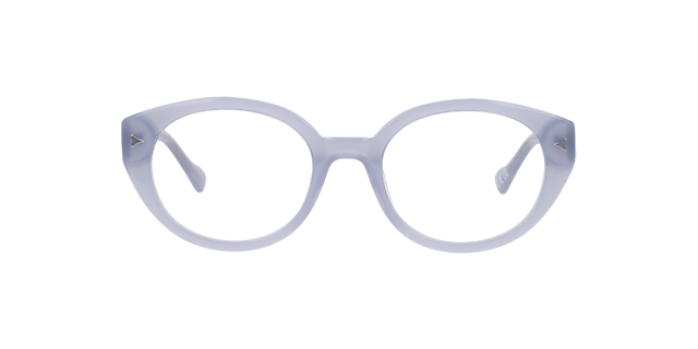 Melody Milky Light Blue AcetateEyeglass Frames for Glasses Direct, Front View