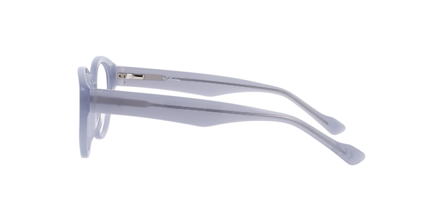 Melody Milky Light Blue AcetateEyeglass Frames for Glasses Direct, Side View