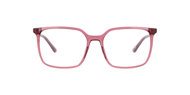 Mia Crystal Pink PlasticEyeglass Frames for Glasses Direct, Front View