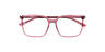 Mia Crystal Pink PlasticEyeglass Frames for Glasses Direct, Closed View