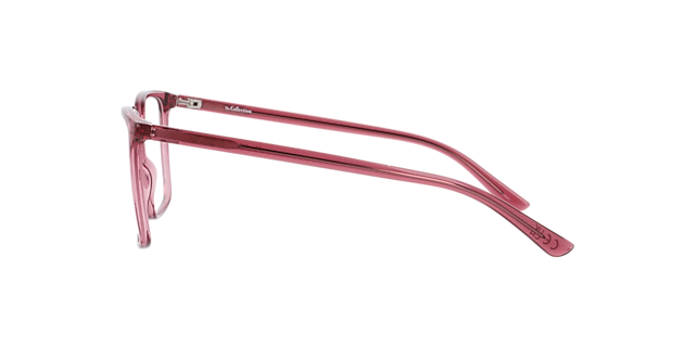 Mia Crystal Pink PlasticEyeglass Frames for Glasses Direct, Side View