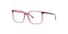Mia Crystal Pink PlasticEyeglass Frames for Glasses Direct, Angle View