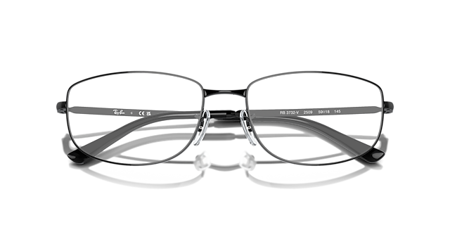 RB3732V Black MetalEyeglass Frames for Glasses Direct, Closed View